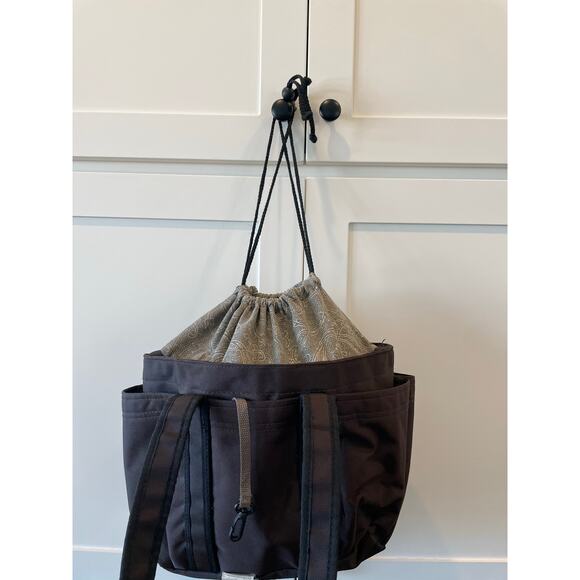 Eddie Bauer Midi Drawstring Brown Tote - Picture 5 of 11